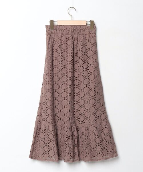 「flower」 レーススカート FREE ブラウン レディース_画像2