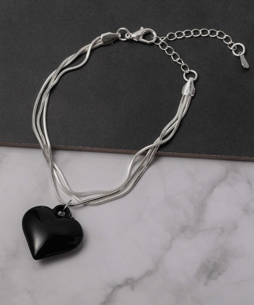 ラリマーハートのバングル ベアチャーム ハートブレスレット おまとめ3点 出品 パンドラ（Pandora）☆バンド オブ ハート セーフティチャーム