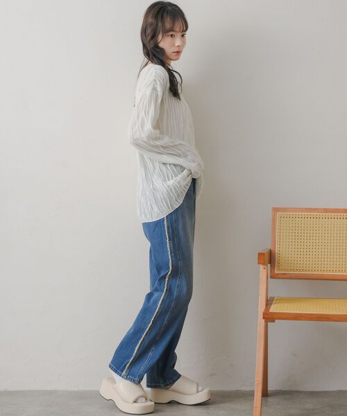 「RETRO GIRL」 長袖カットソー FREE ナチュラル レディース_画像3