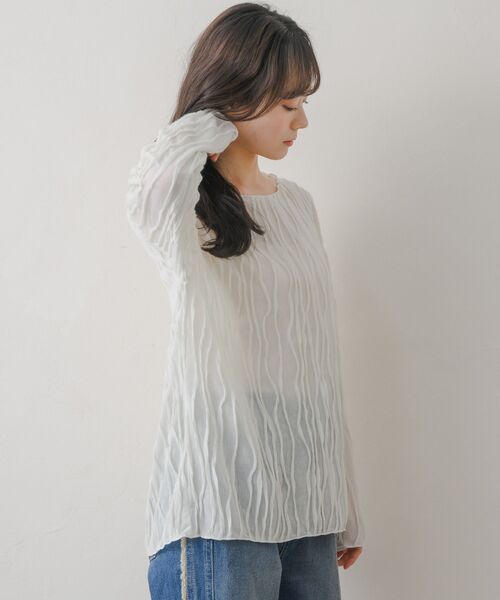 「RETRO GIRL」 長袖カットソー FREE ナチュラル レディース_画像7