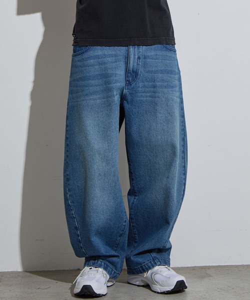 「SLICK」 デニムパンツ 1 インディゴブルー メンズ_画像2