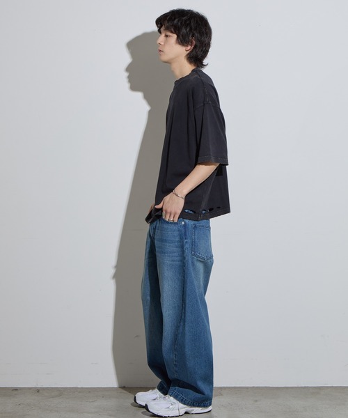 「SLICK」 デニムパンツ 1 インディゴブルー メンズ_画像7