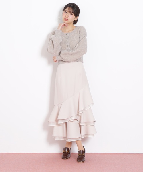 完売レアカラー！！最新作ジルバイジルスチュアートフェザーニットカーディガン JILL by JILL STUART（ジルバイジルスチュアート） ニット セーター