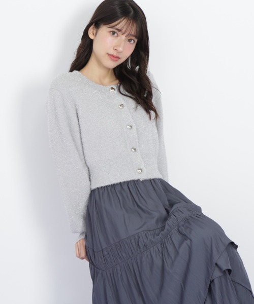 JILLSTUART＊キラキラボタンカーディガン JILL by JILL STUART（ジルバイジルスチュアート） ニット セーター