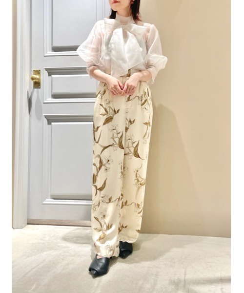 「LILY BROWN」 半袖ブラウス ONE SIZE ホワイト レディース_画像6