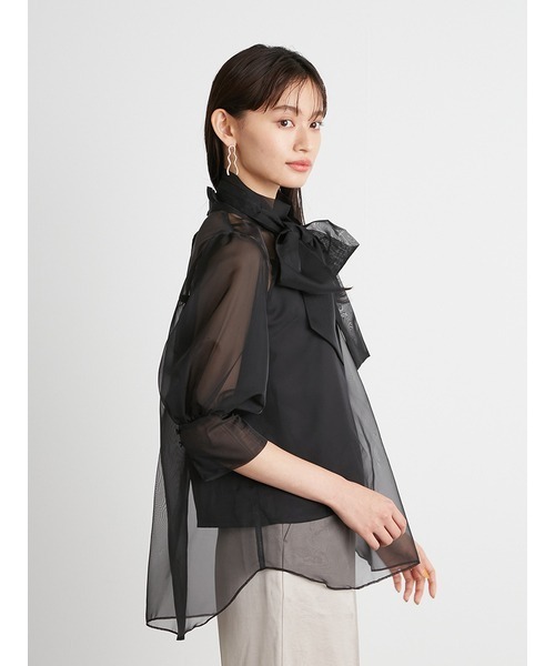 「LILY BROWN」 半袖ブラウス ONE SIZE ホワイト レディース_画像9