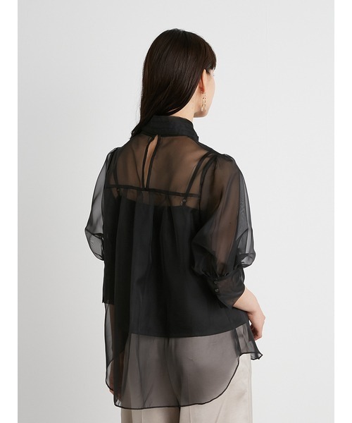 「LILY BROWN」 半袖ブラウス ONE SIZE ホワイト レディース_画像10