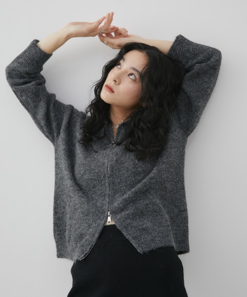 Aunt Marie's（アントマリーズ） ニット セーター ダブルジップ