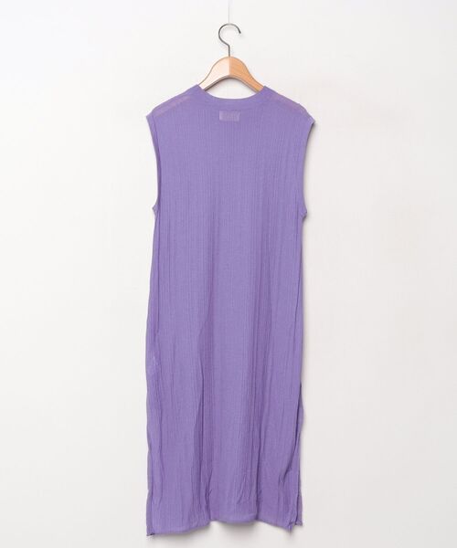 「Re.Verofonna」 ノースリーブニット MEDIUM パープル レディース_画像2