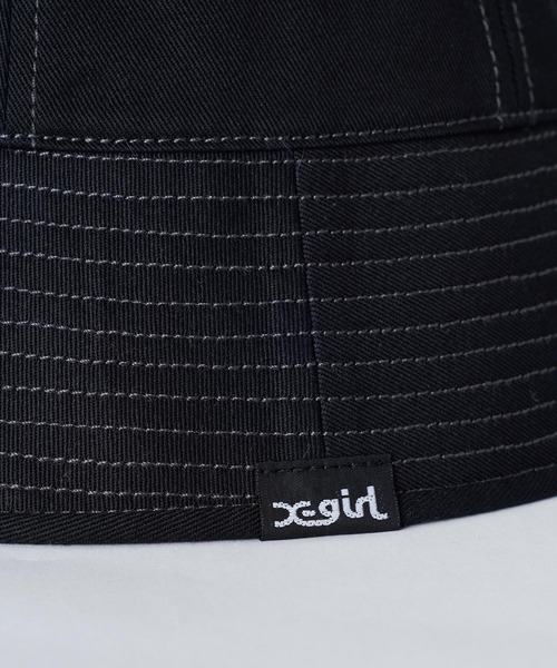 「X-girl」 ハット ONE SIZE ブラック レディース_画像6