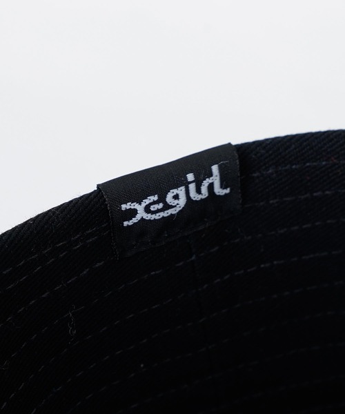 「X-girl」 ハット ONE SIZE ブラック レディース_画像7