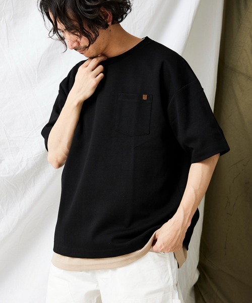 「UNIVERSAL OVERALL」 半袖Tシャツ SMALL ブルー メンズ_画像2