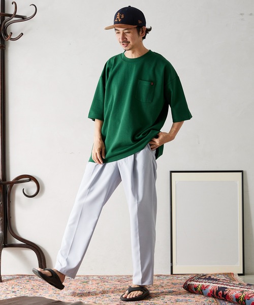 「UNIVERSAL OVERALL」 半袖Tシャツ SMALL ブルー メンズ_画像7