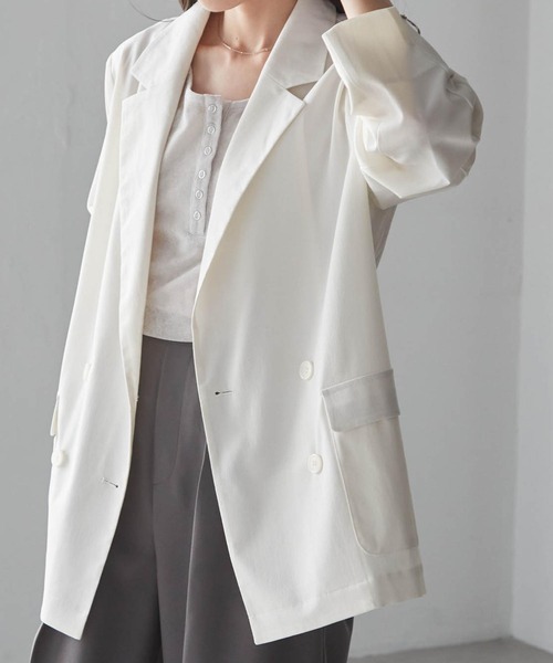 RANAN（ラナン） ジャケット テーラードジャケット シアーダブル