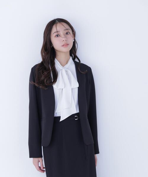 natural beauty basic セットアップスーツ・黒ジャケット NATURAL BEAUTY BASIC（ナチュラルビューティーベーシック