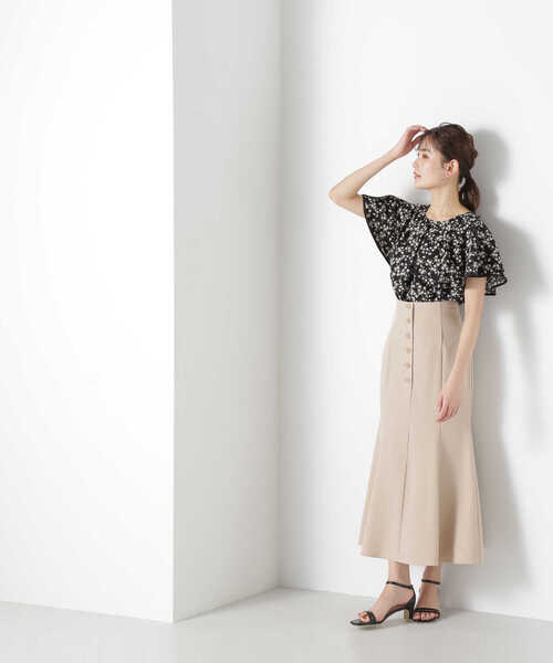 「NATURAL BEAUTY BASIC」 半袖ブラウス SMALL ホワイト系その他 レディース_画像7