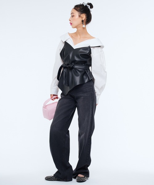 「Narcissus」 長袖ブラウス FREE ホワイト レディース_画像6