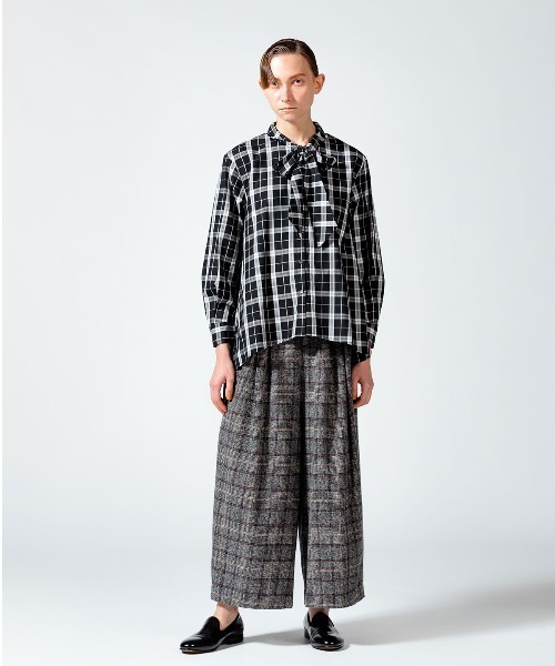 「MIDIUMISOLID」 長袖シャツ FREE ブラック レディース_画像8