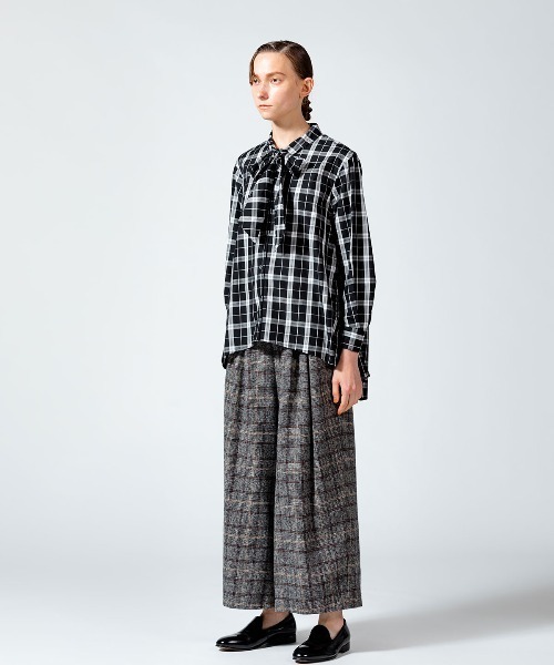 「MIDIUMISOLID」 長袖シャツ FREE ブラック レディース_画像9