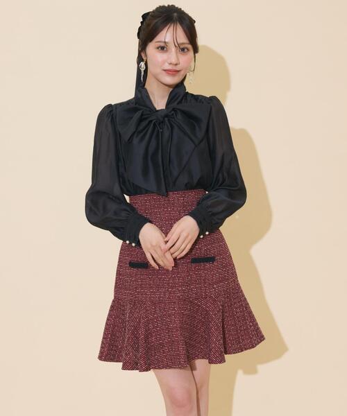 「WILLSELECTION」 フレアスカート FREE チャコールグレー レディース_画像2