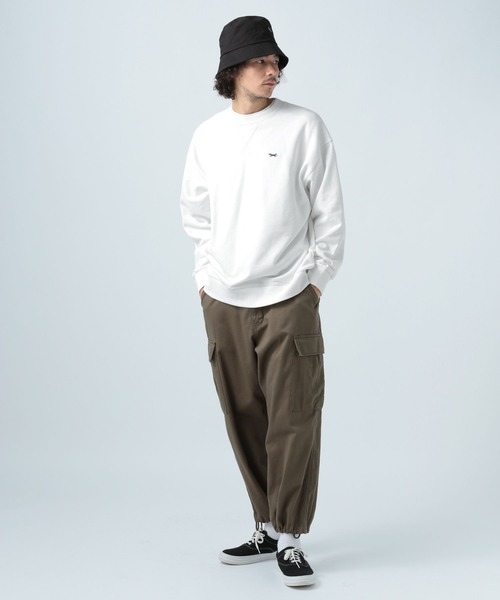 「BAYFLOW」 スウェットカットソー MEDIUM チャコール メンズ_画像2