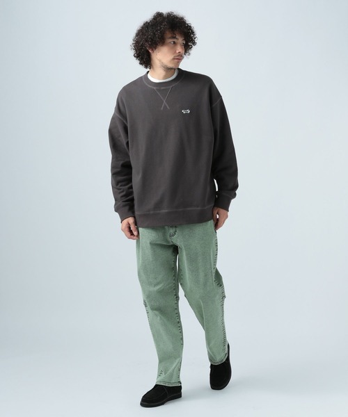 「BAYFLOW」 スウェットカットソー MEDIUM チャコール メンズ_画像4