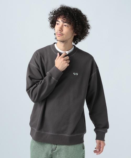 「BAYFLOW」 スウェットカットソー MEDIUM チャコール メンズ_画像5