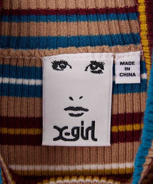 「X-girl」 長袖ニット ONE SIZE ホワイト レディース_画像8