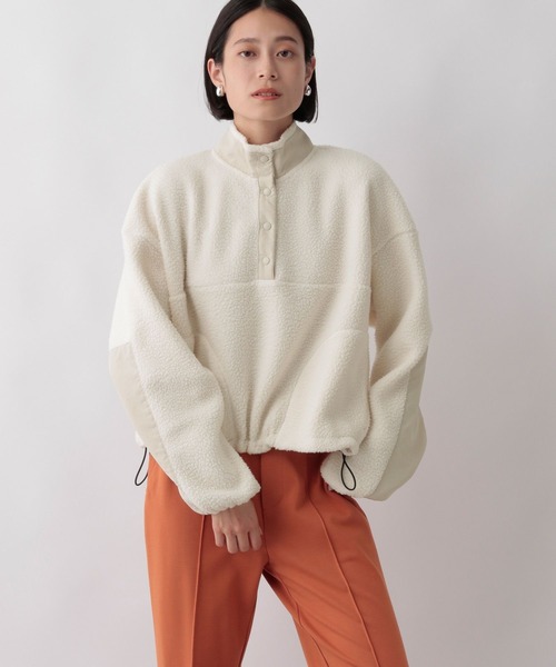 「LOWRYS FARM」 スウェットカットソー MEDIUM アイボリー レディース_画像3