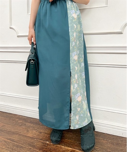 「axes femme POETIQUE」 半袖ワンピース MEDIUM レッド レディース_画像4