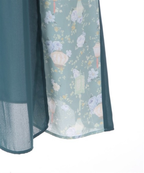 「axes femme POETIQUE」 半袖ワンピース MEDIUM レッド レディース_画像7