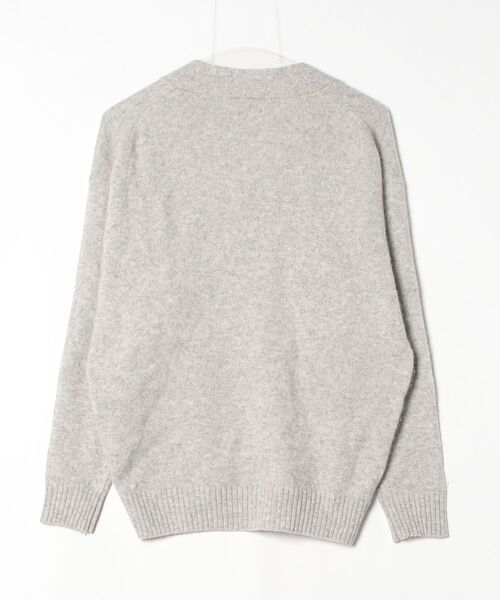 「Whim Gazette」 長袖ニット フリ- グレー レディース_画像2