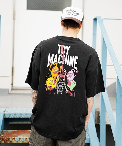 「TOY MACHINE」 半袖Tシャツ M ブラック メンズ_画像4