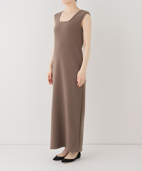 NOBLE 2wayワンピース NOBLE（ノーブル） ワンピース 「洗える」ニットライクジョーゼット