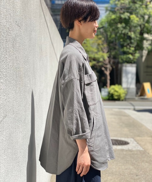 「Plantation」 長袖シャツ M size グレー レディース_画像5