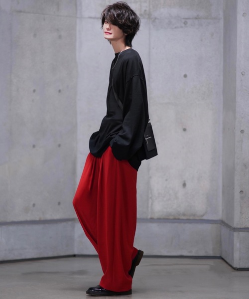 「ADRER」 スラックス LARGE ブラック メンズ_画像5