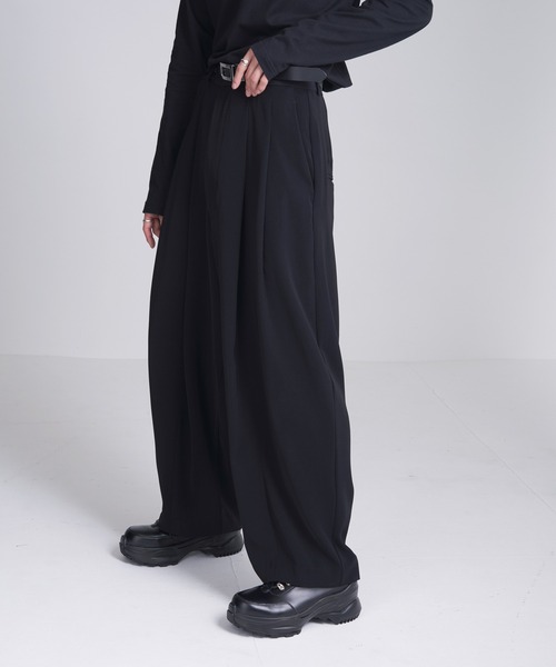 「ADRER」 スラックス LARGE ブラック メンズ_画像8