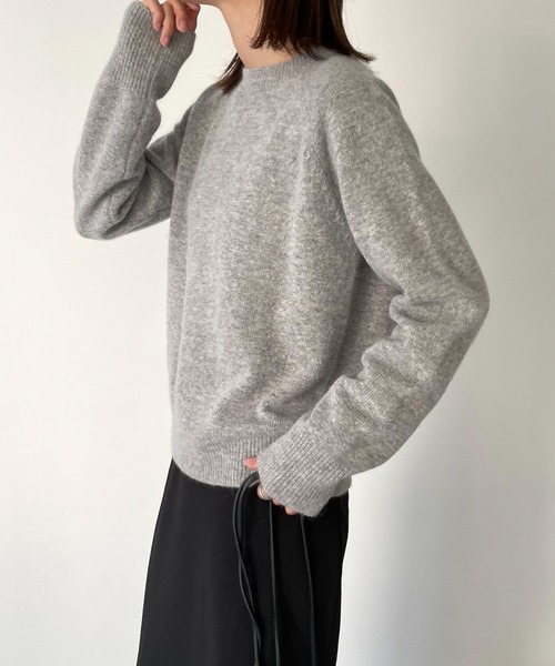 「CANAL JEAN」 「El mar」長袖ニット ONE SIZE レッド レディースの画像