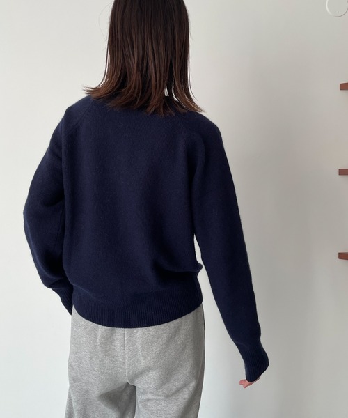 「CANAL JEAN」 「El mar」長袖ニット ONE SIZE レッド レディースの画像