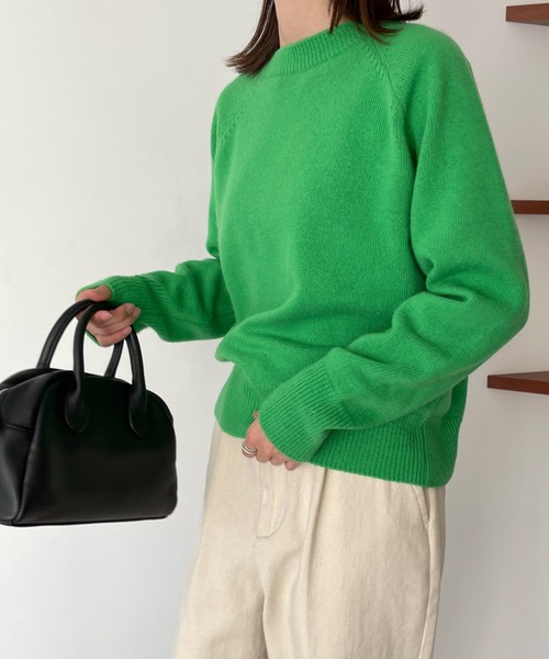 「CANAL JEAN」 「El mar」長袖ニット ONE SIZE レッド レディースの画像