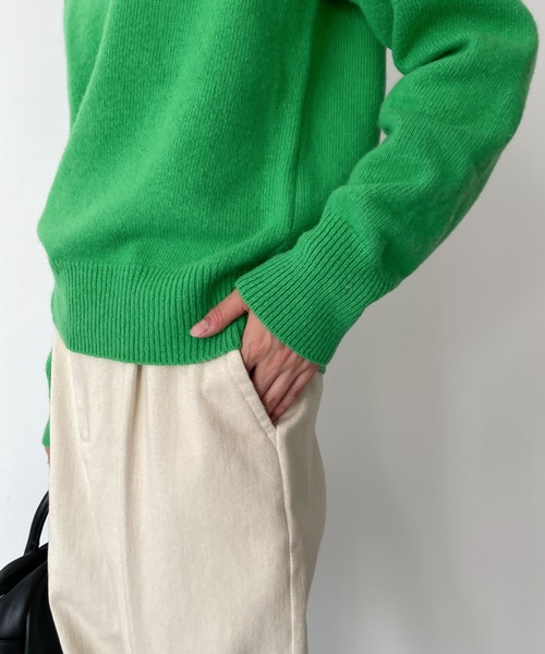 「CANAL JEAN」 「El mar」長袖ニット ONE SIZE レッド レディースの画像