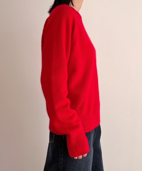 「CANAL JEAN」 「El mar」長袖ニット ONE SIZE レッド レディースの画像