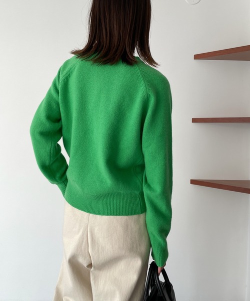 「CANAL JEAN」 「El mar」長袖ニット ONE SIZE レッド レディースの画像