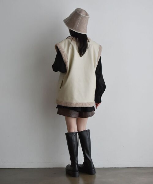 「RETRO GIRL」 ベスト FREE ブラック レディース_画像2