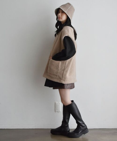 「RETRO GIRL」 ベスト FREE ブラック レディース_画像4