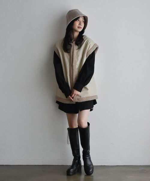 「RETRO GIRL」 ベスト FREE ブラック レディース_画像8