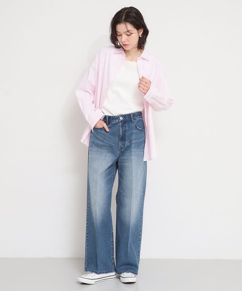 THE SHOP TK ジーンズ デニム デニムパンツ AIBO DENIM ワイド