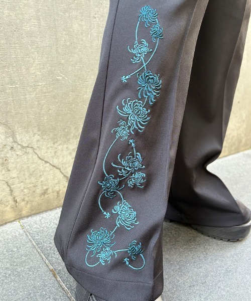REZEN（リゼン） パンツ 菊刺繍フレアパンツ メンズ : ZOZOTOWN Yahoo