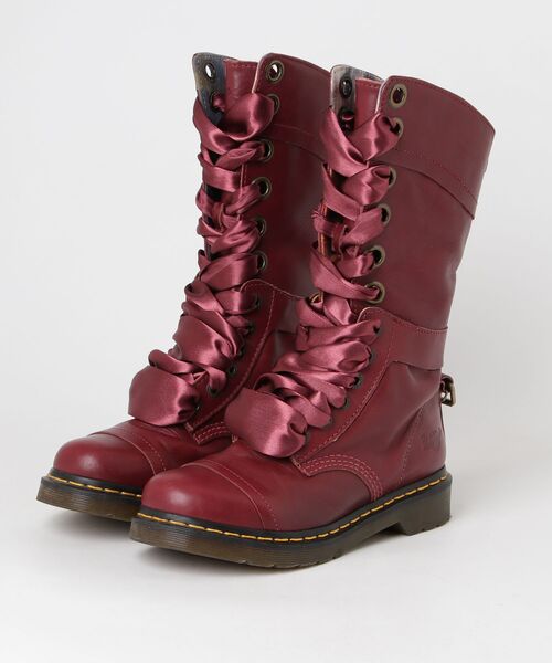Dr. Martens ドクターマーチンロングブーツ UK4/23.0 Dr.Martens（ドクターマーチン） ロングブーツ - ピンク レディース