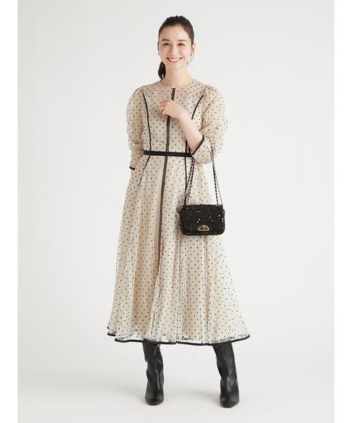 美品  CELFORD 長袖ワンピース    レディース 36 CELFORD（セルフォード） 長袖ワンピース 36 ピンク レディース